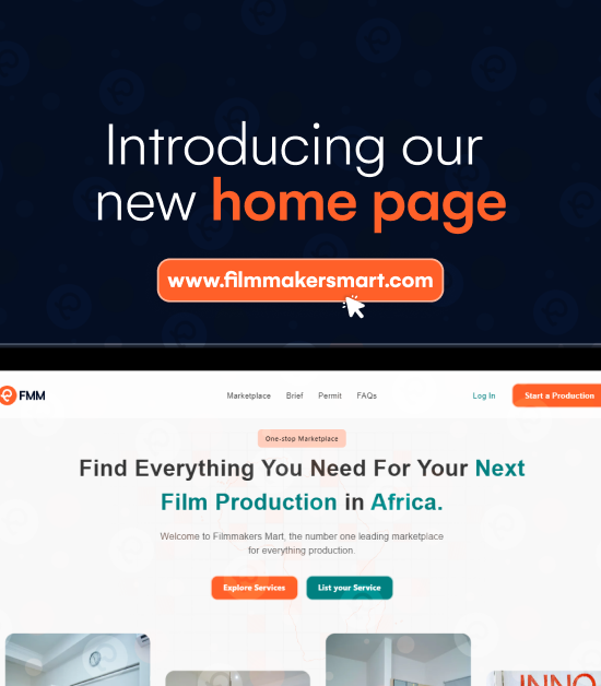 An image with the screenshot of our new home page