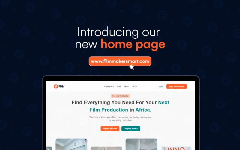 An image with the screenshot of our new home page